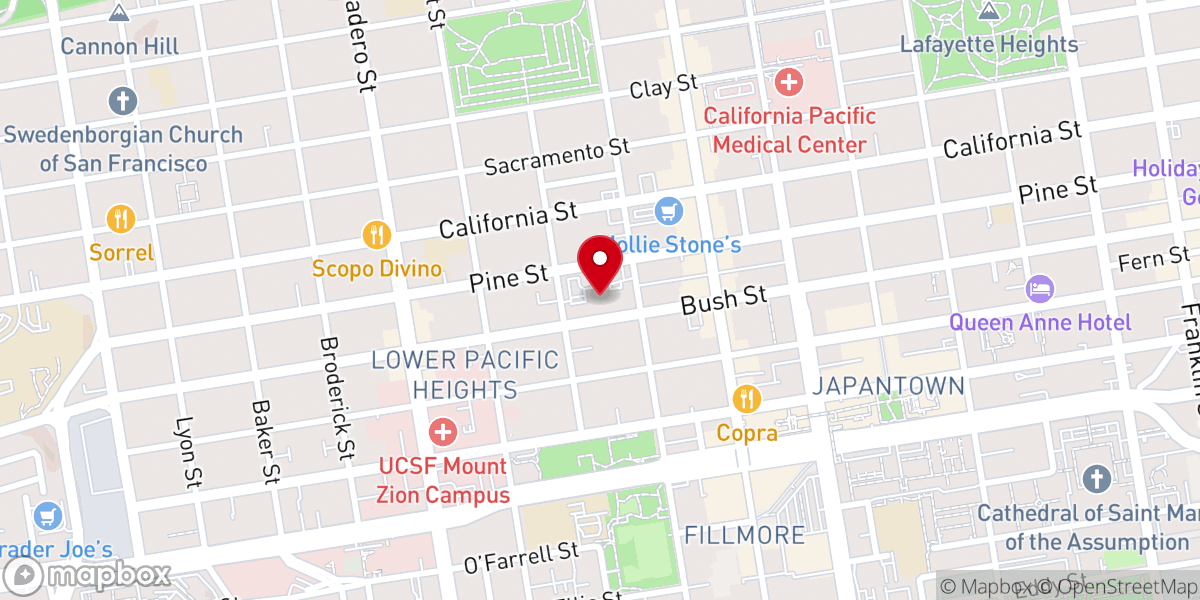 Map showing location of Shrine of St. Jude Thaddeus