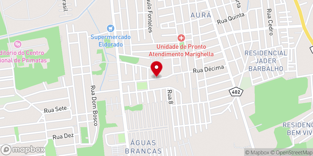 Map showing location of Assembléia de Deus Ministerio:REACENDENDO A CHAMA.