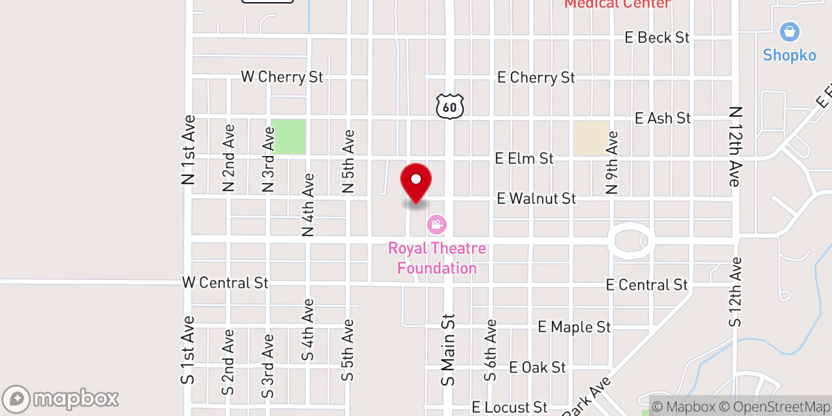 Map showing location of Serving Christ Outreach