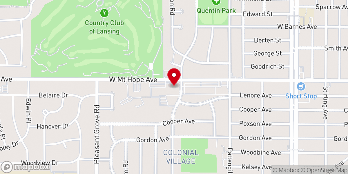 Map showing location of Grace United Methodist Church