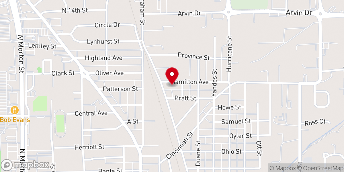 Map showing location of Church of the Bible