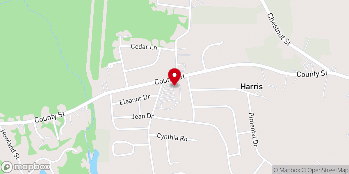 Map showing location of Scialo's County Bakery
