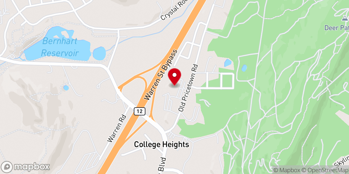 Map showing location of Spring Valley Church of God