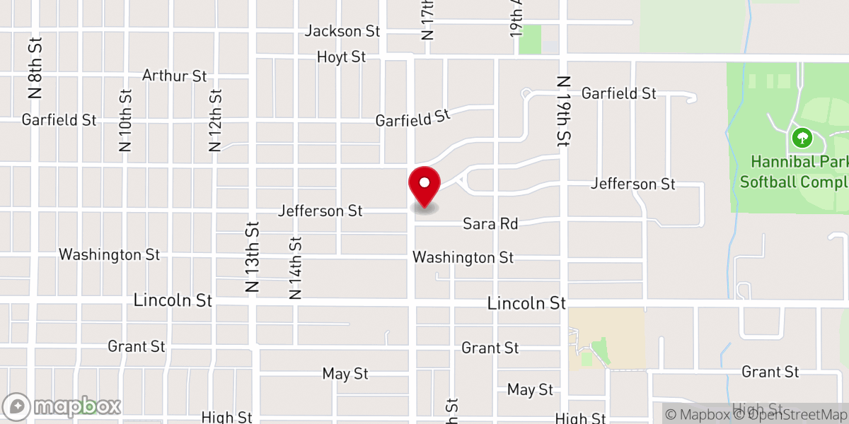 Map showing location of Beatrice Church of the Nazarene