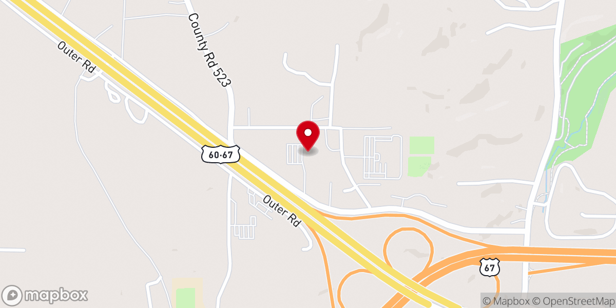 Map showing location of Cornerstone Tabernacle UPC