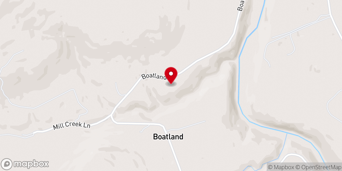 Map showing location of West Fentress Baptist Church