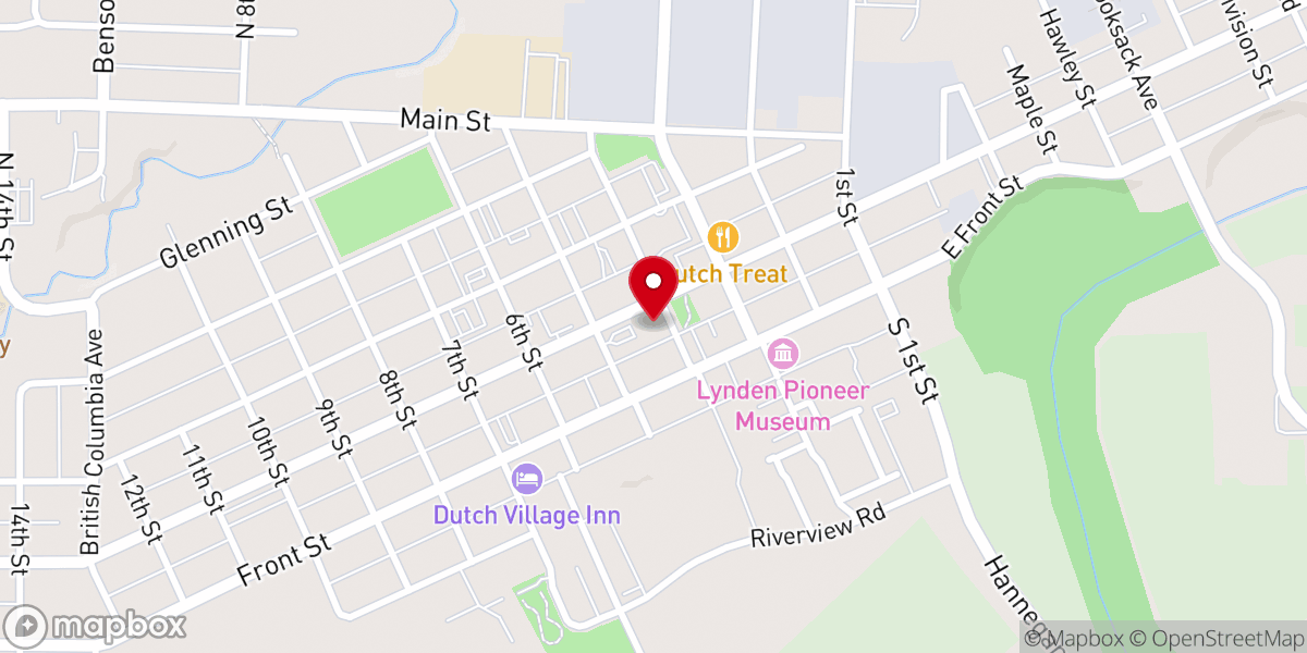 Map showing location of Liberty Fundamental Baptist Church
