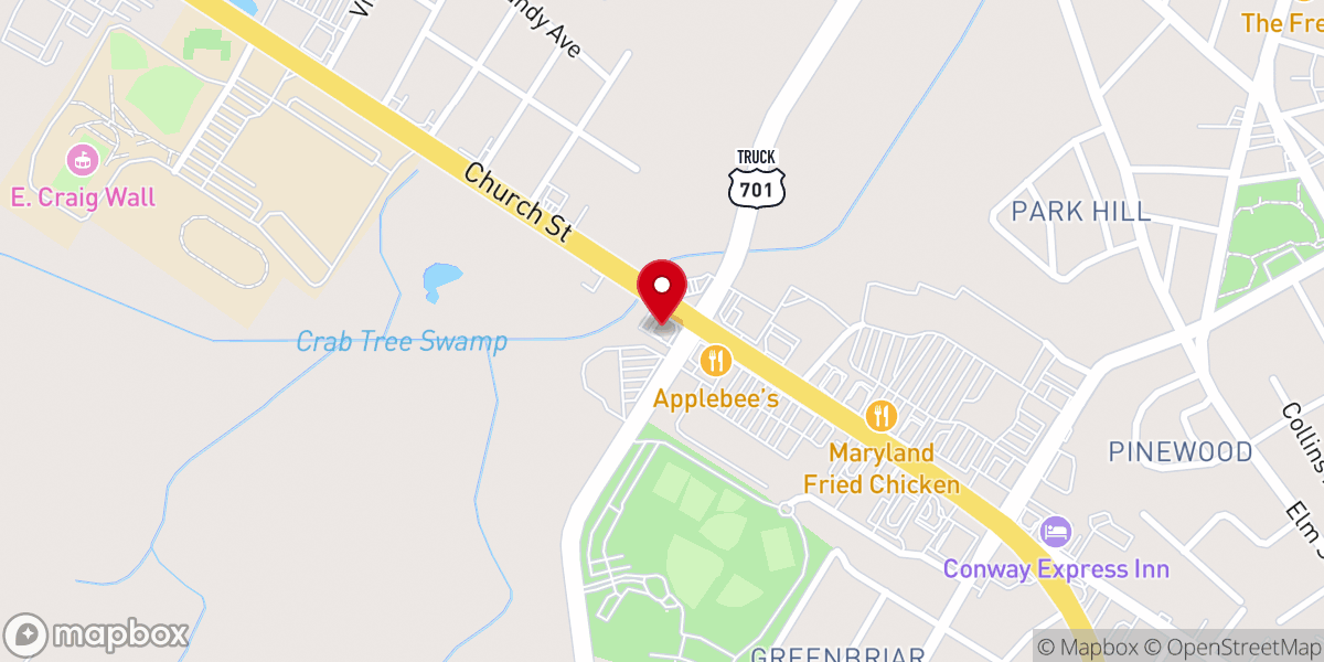 Map showing location of The Rock Church Offices
