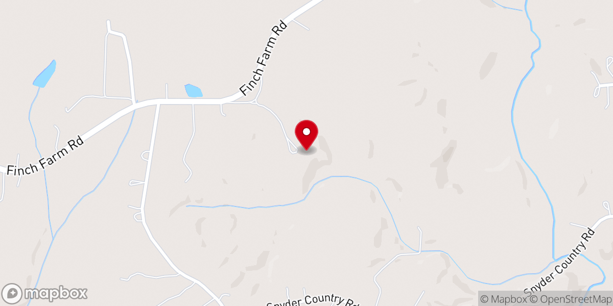 Map showing location of Mount Zion United Methodist Church