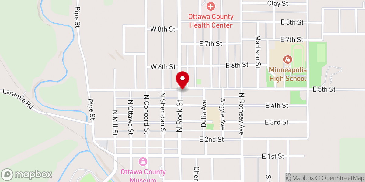Map showing location of Minneapolis United Methodist Church
