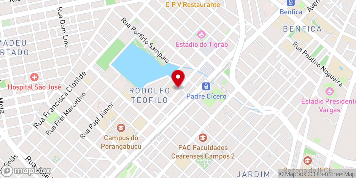 Map showing location of Seven Church