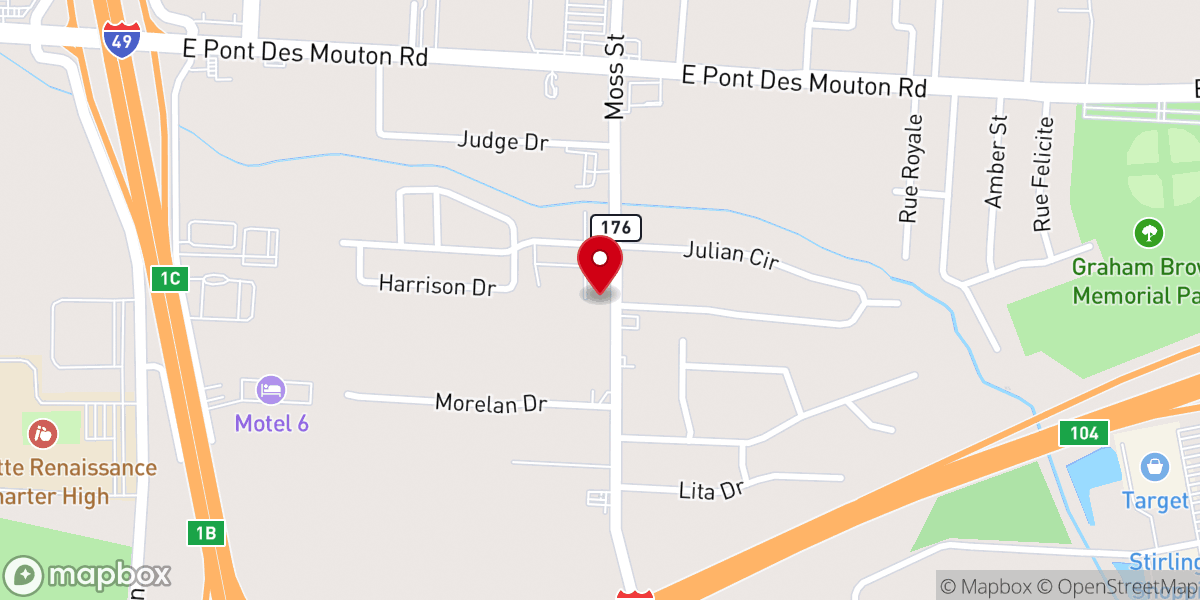 Map showing location of The House of Freedom Church