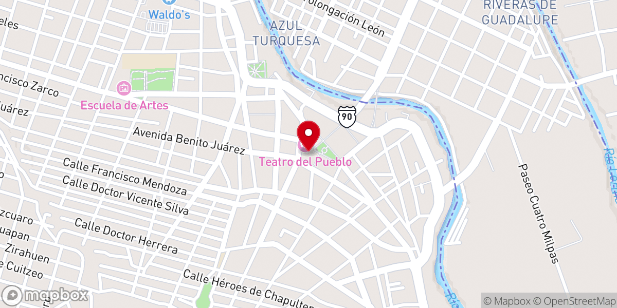 Map showing location of Santuario del Señor de La Piedad