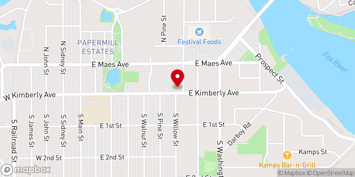 Map showing location of Holy Spirit Parish Center