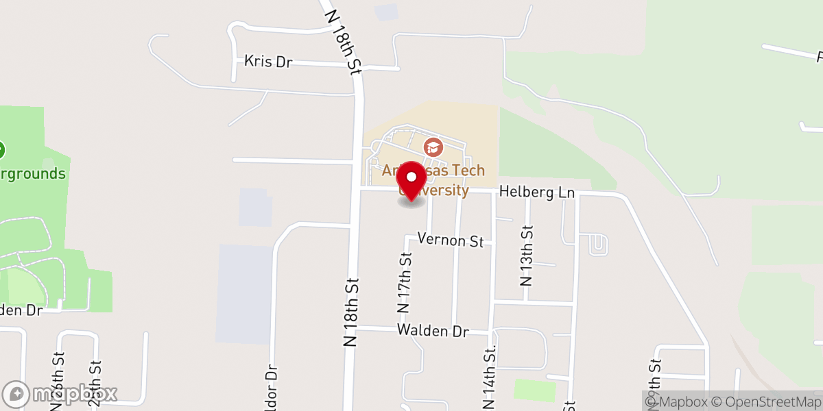 Map showing location of Ozark Seventh-day Adventist Church