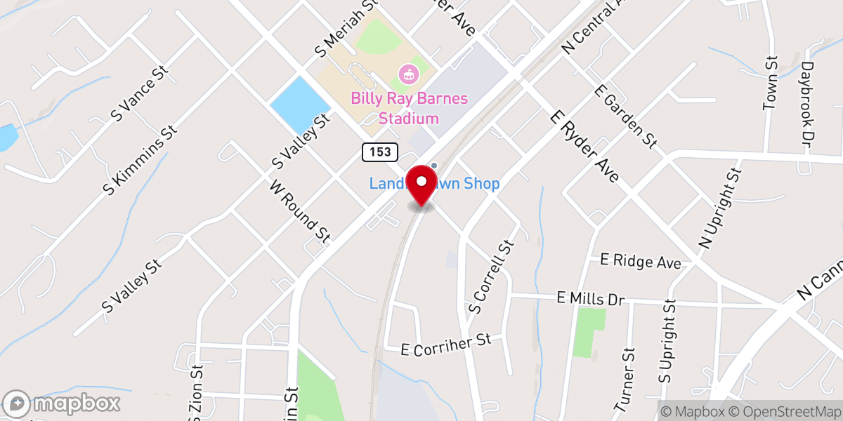 Map showing location of Homestead Baptist Church