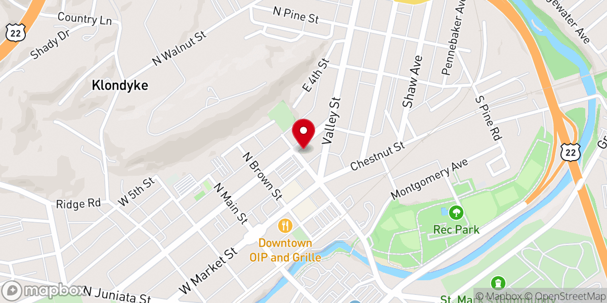 Map showing location of First United Methodist