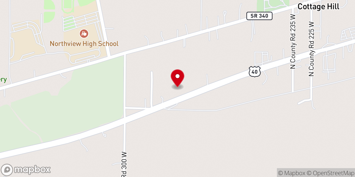 Map showing location of Mercy Point Full Gospel Church