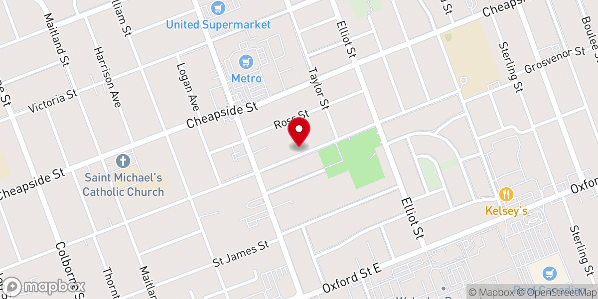 Map showing location of Abundant Life Community Church