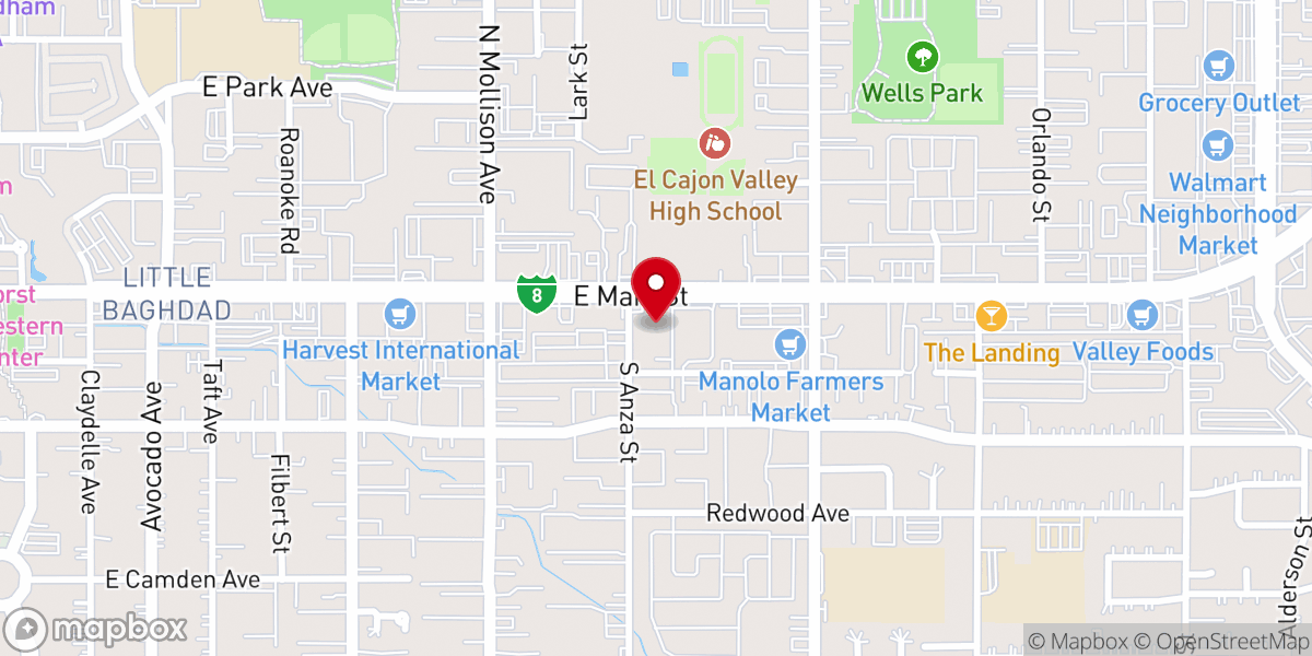Map showing location of The Salvation Army El Cajon Corps