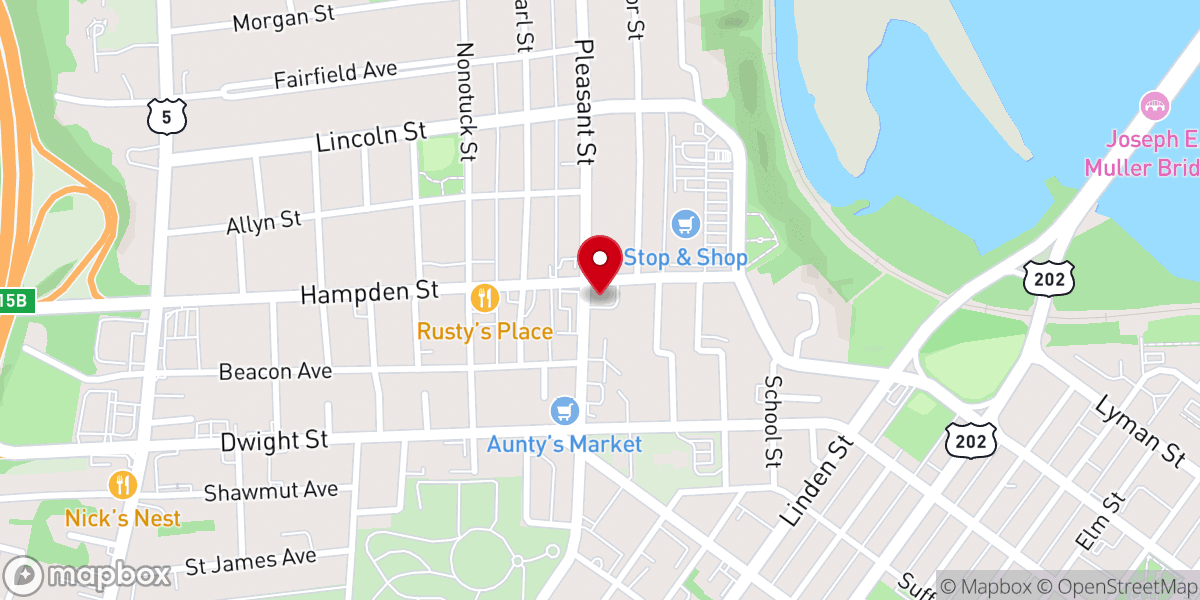 Map showing location of Holyoke Spanish SDA Church