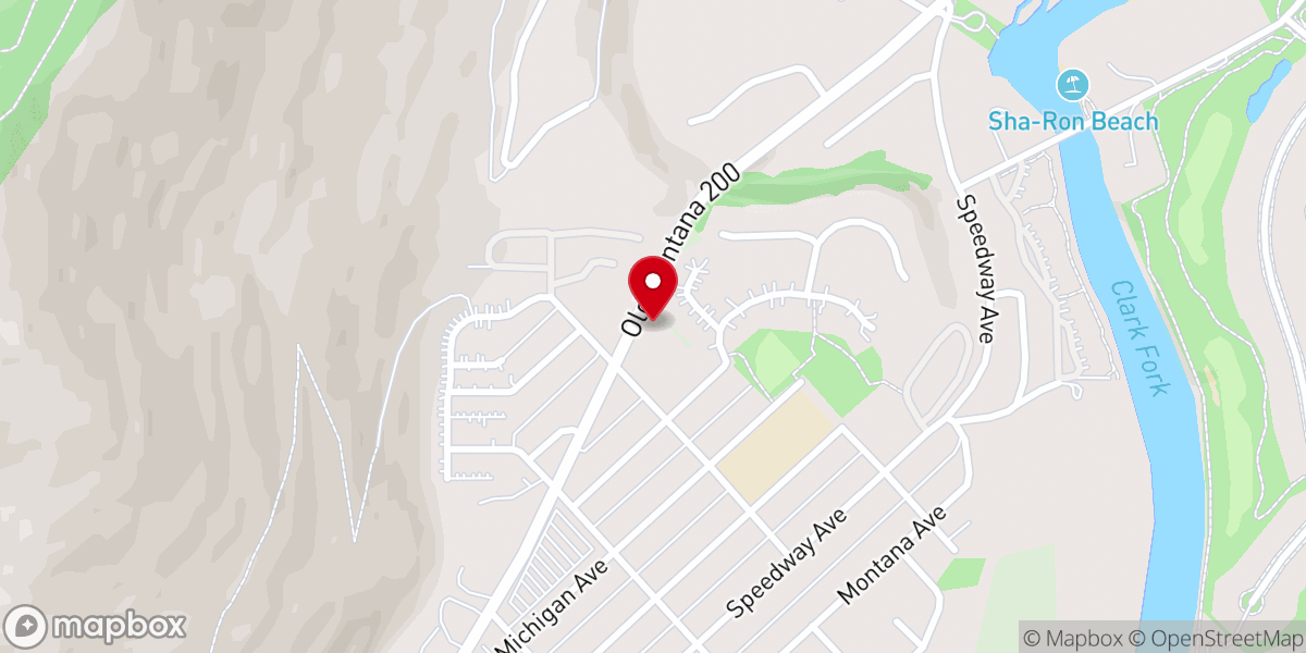 Map showing location of River of Life Church