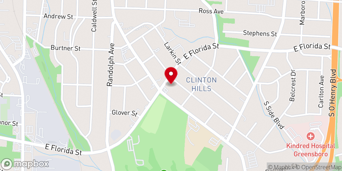 Map showing location of St. Matthews United Methodist Church