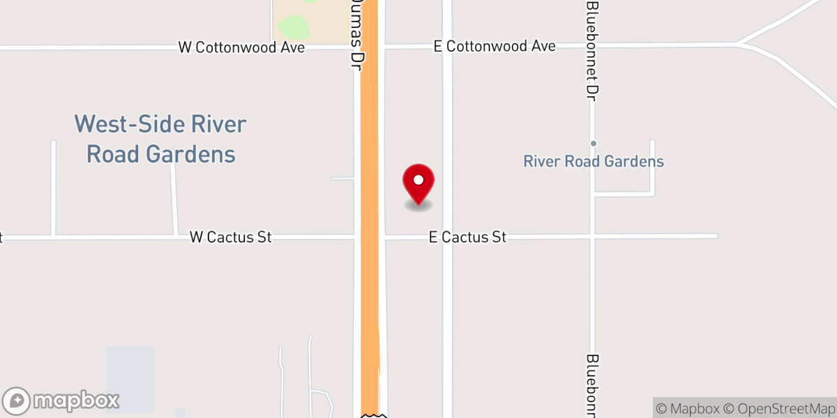 Map showing location of River Road Baptist Church