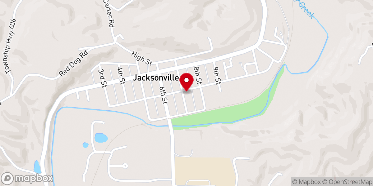 Map showing location of Bread of Life Church