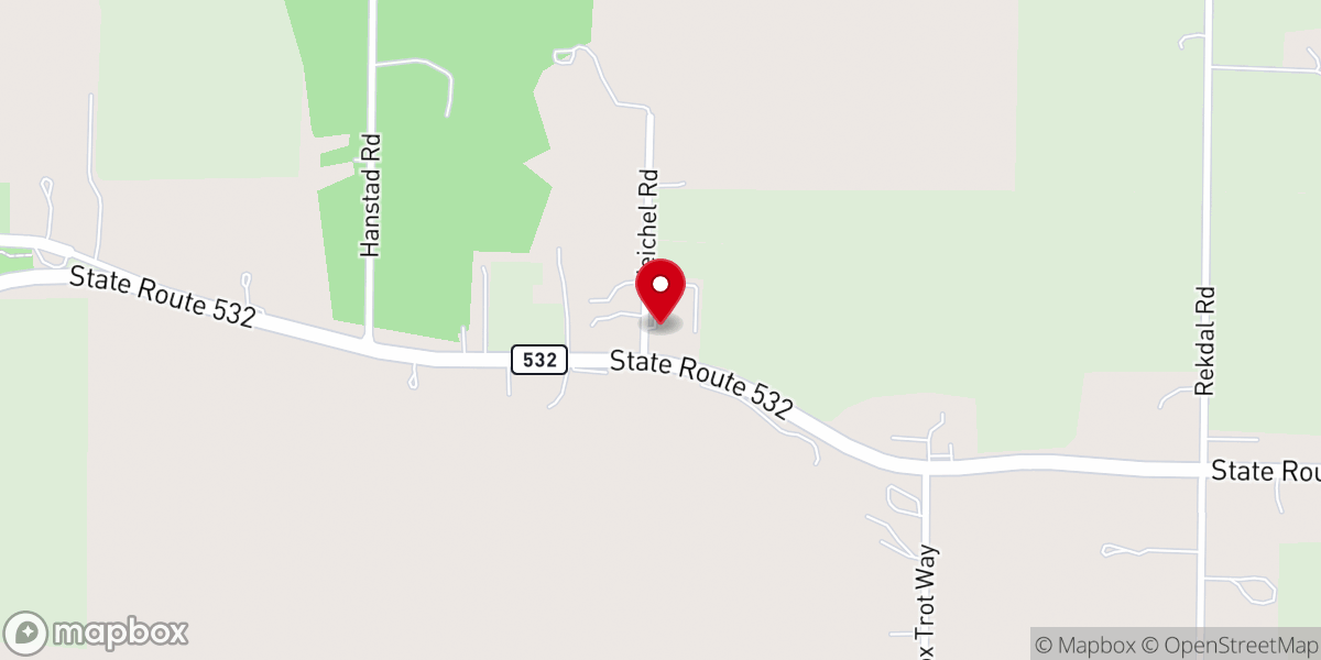 Map showing location of Camano Lutheran Day Care