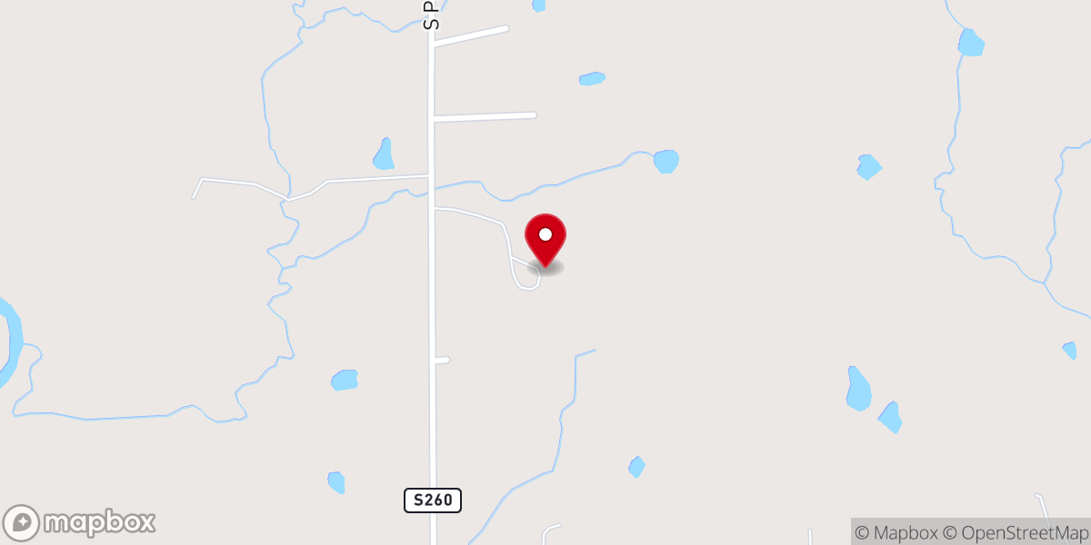 Map showing location of Big Cussetah Church