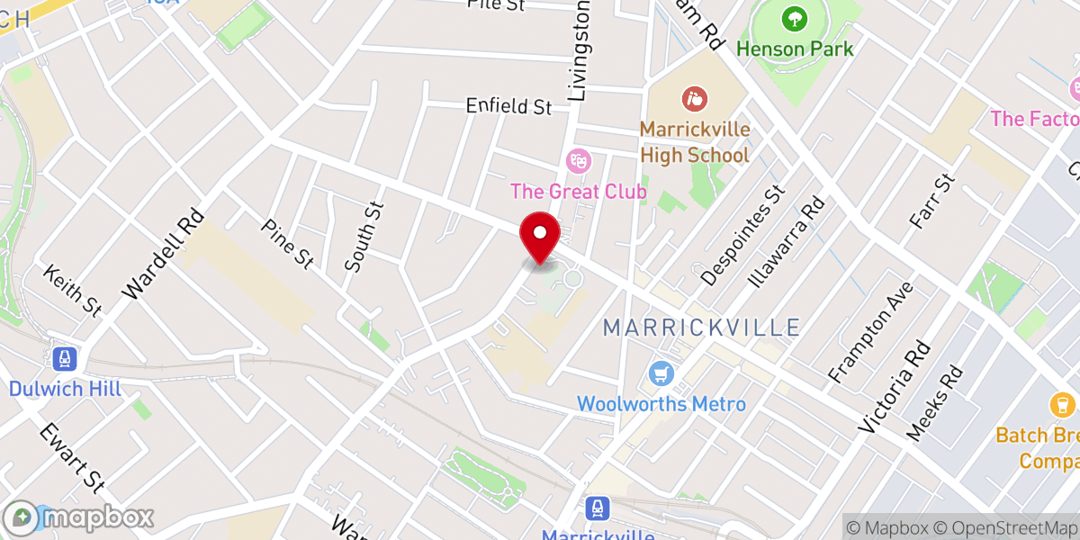 Map showing location of Saint Brigid’s Catholic Church