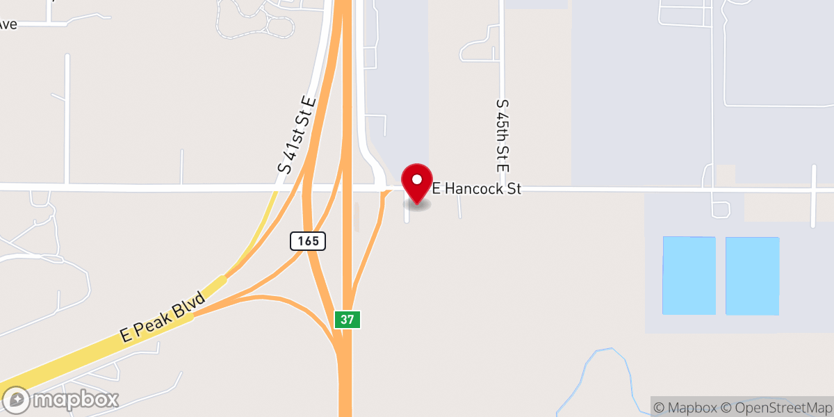 Map showing location of Grace Bible Church