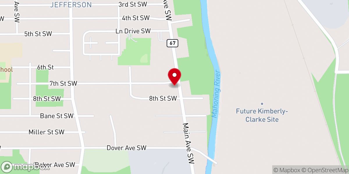 Map showing location of St James Church of God in Christ