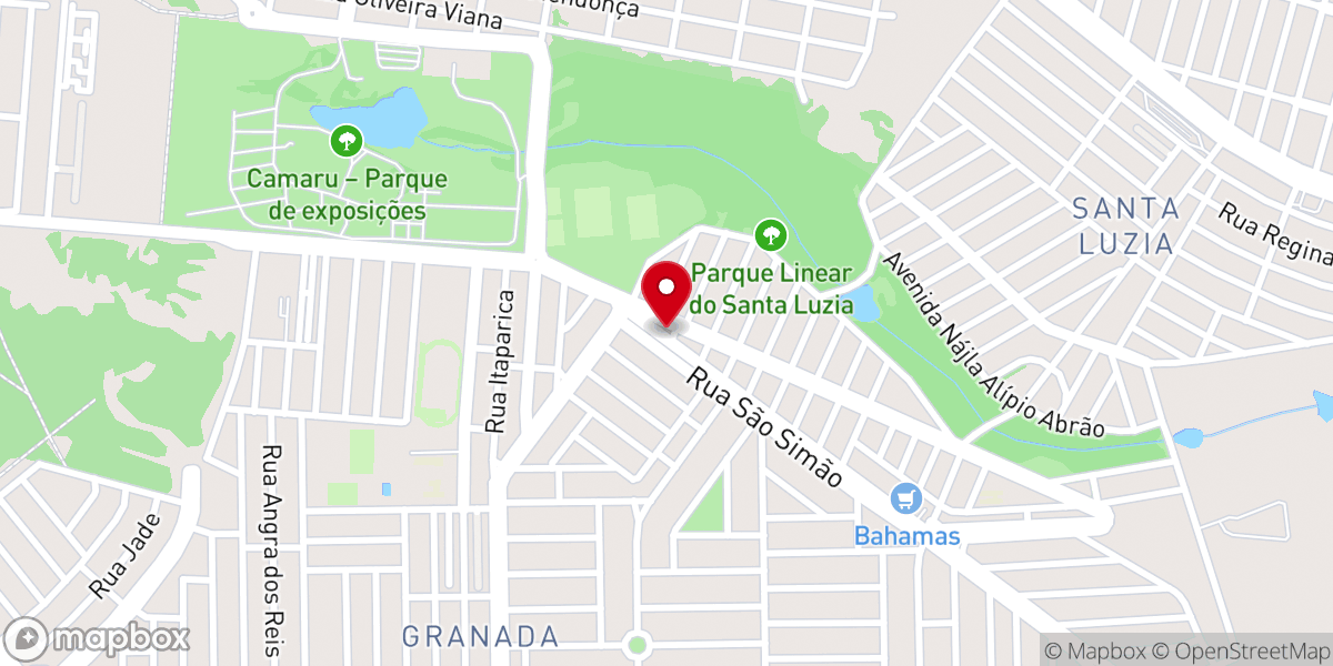 Map showing location of Assembleia de Deus Missão aos Povos (ADMP) Betel