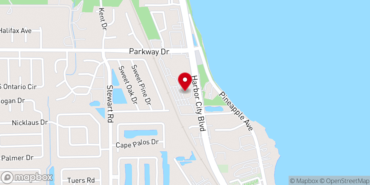 Map showing location of Ascension Catholic Church
