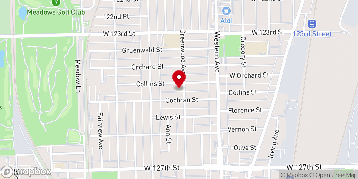 Map showing location of Mission Covenant Church