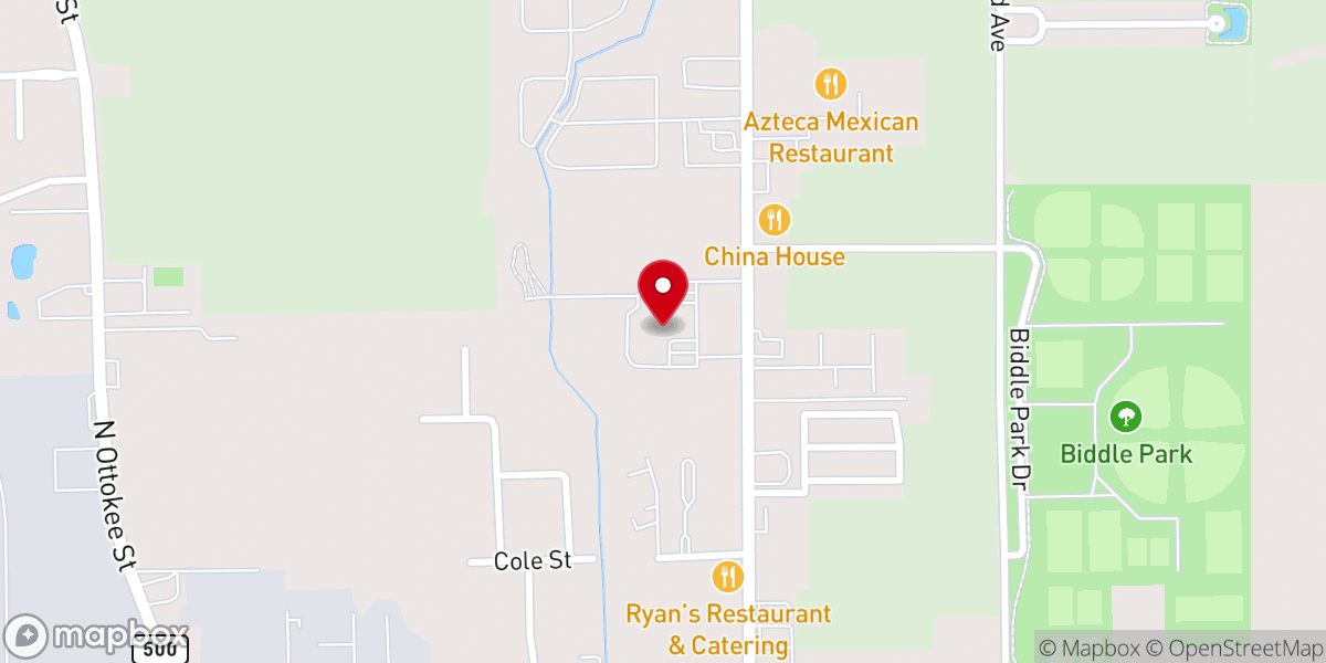 Map showing location of Saint Caspers Catholic Church