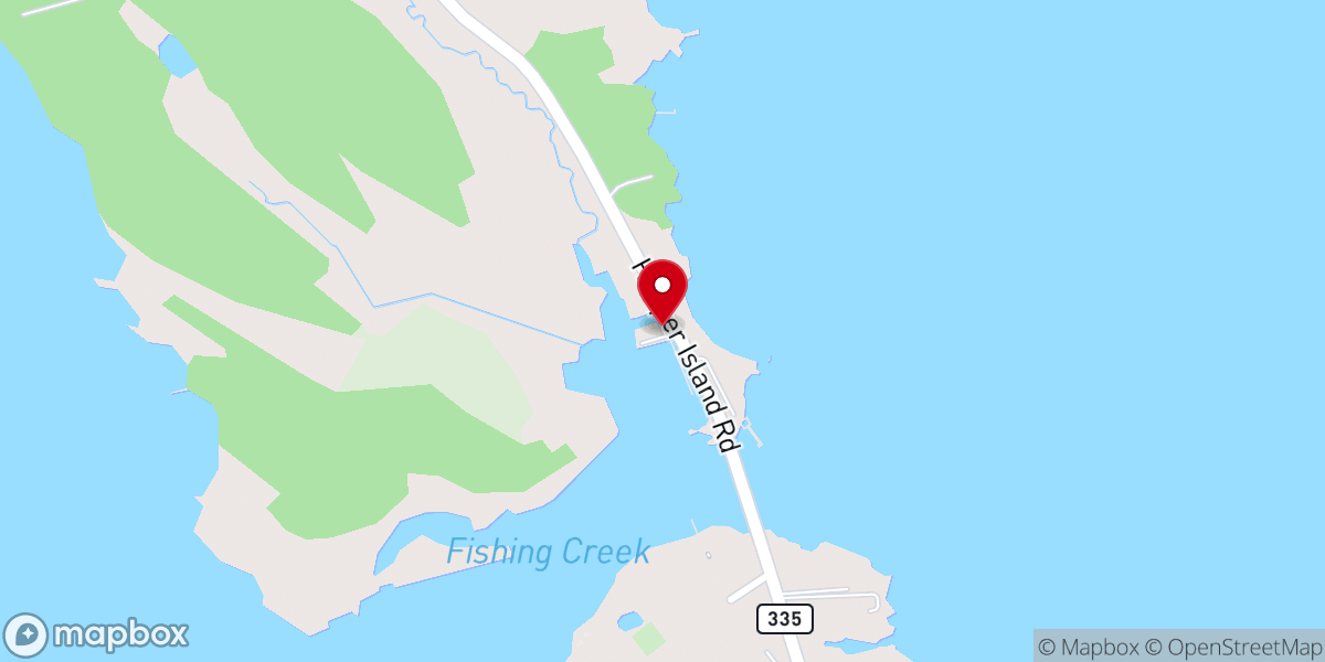 Map showing location of Tylers Cove Boat Ramp