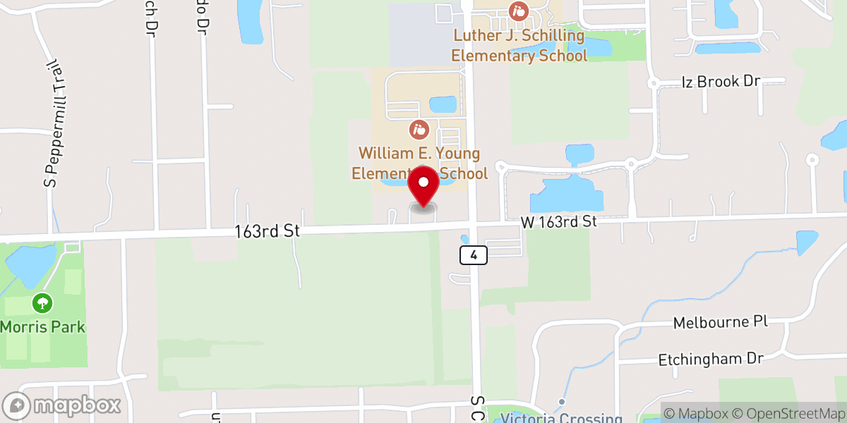 Map showing location of New Life Community Church