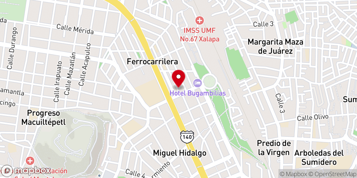 Map showing location of Iglesia de Dios (7º día) A.R. - Templo Salomón