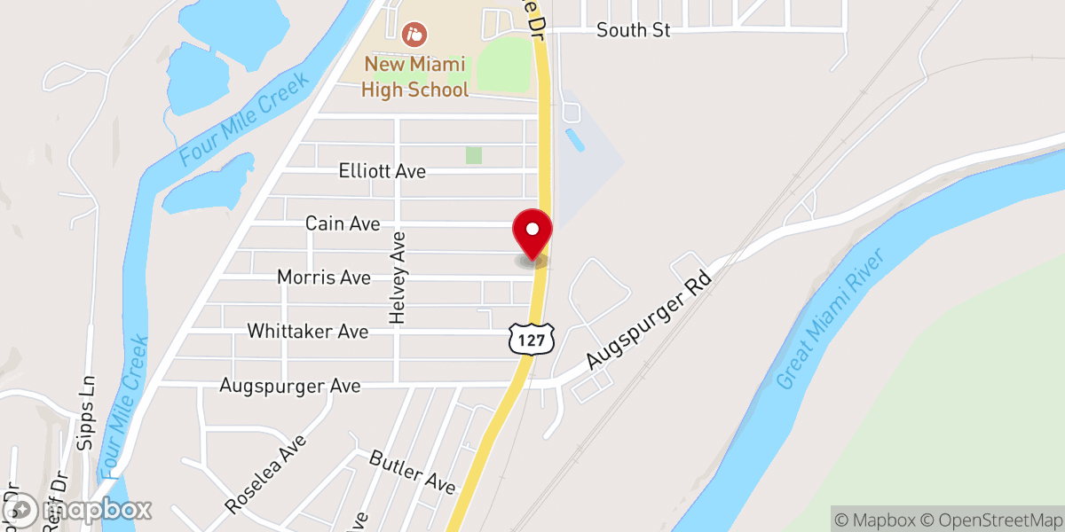 Map showing location of Mount Zion Apostolic Temple