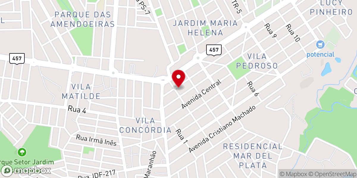 Map showing location of Paróquia Nossa Senhora das Dores - Goiânia - GO