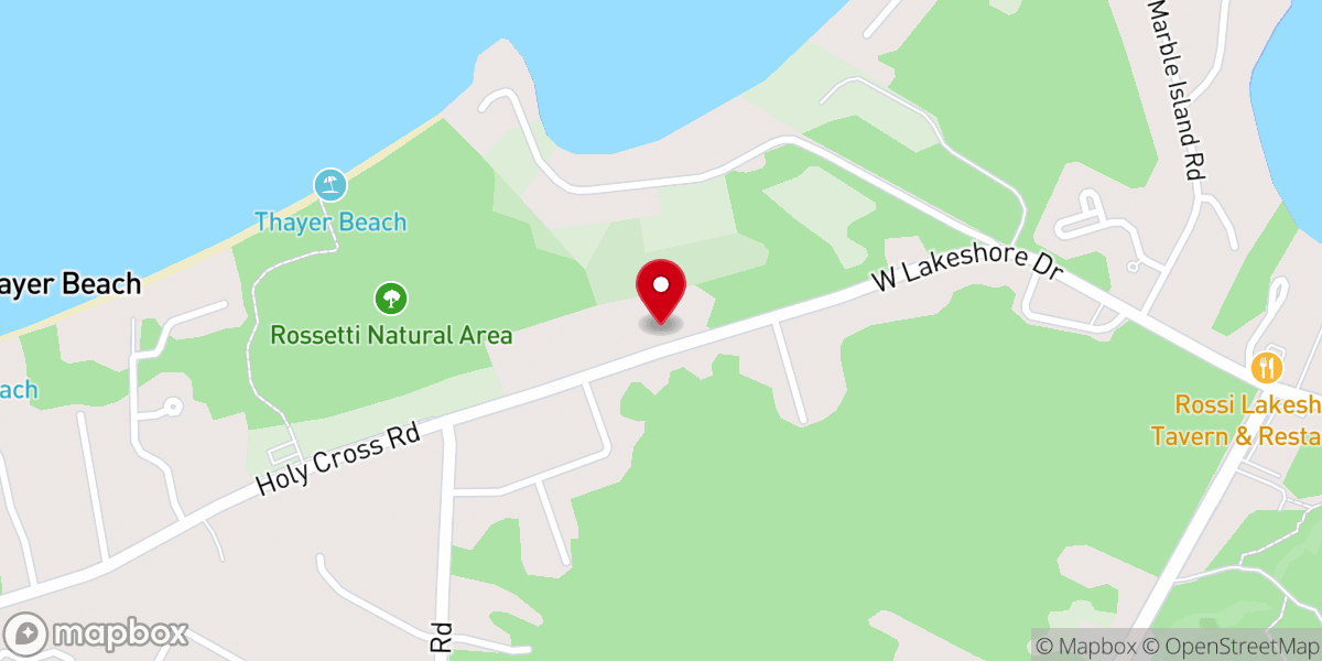 Map showing location of Malletts Bay Congregational Church