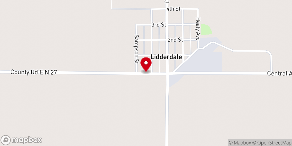 Map showing location of Holy Family Church Rectory
