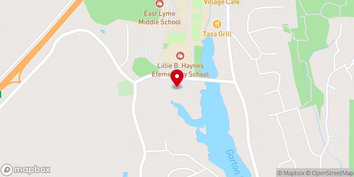 Map showing location of Christ Lutheran Church