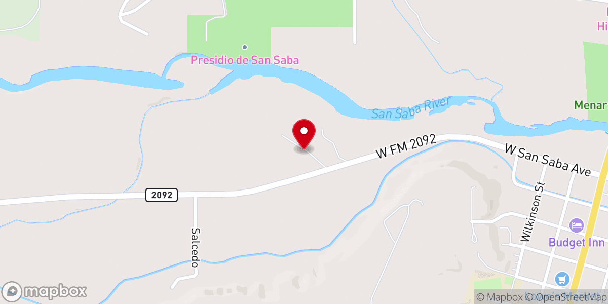 Map showing location of Camp Menard