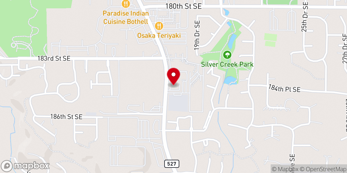 Map showing location of North Creek Church Bothell