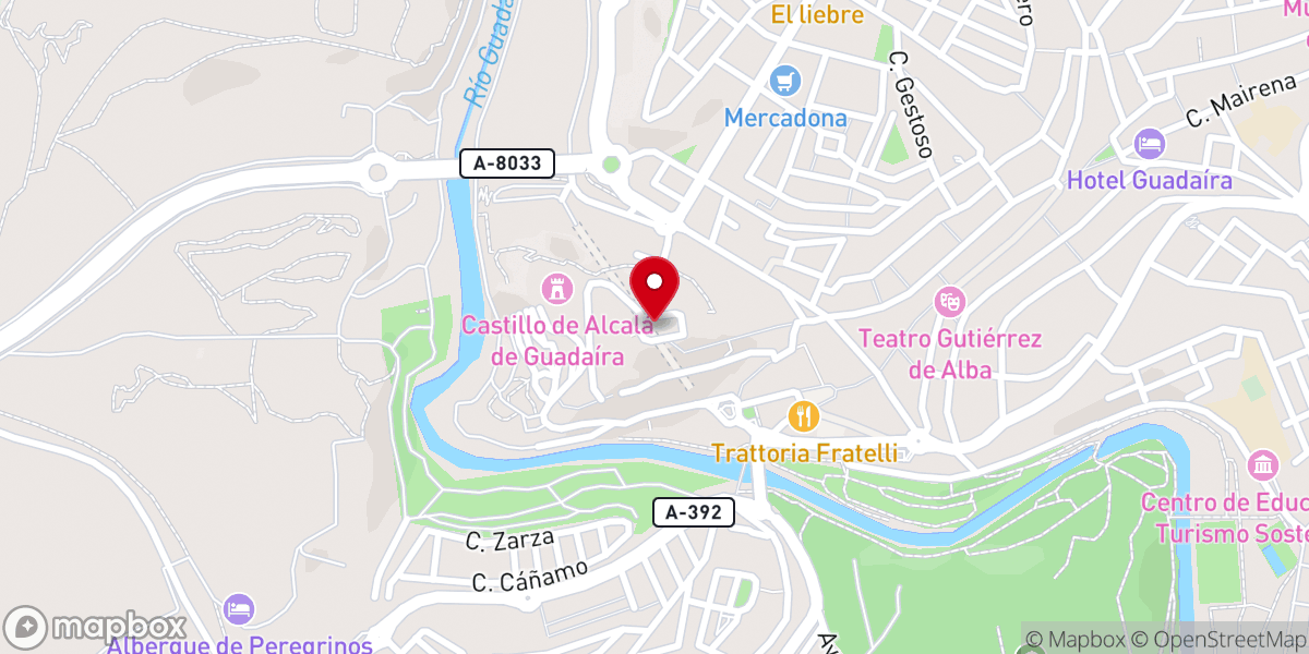 Map showing location of Siervas del Hogar de la Madre