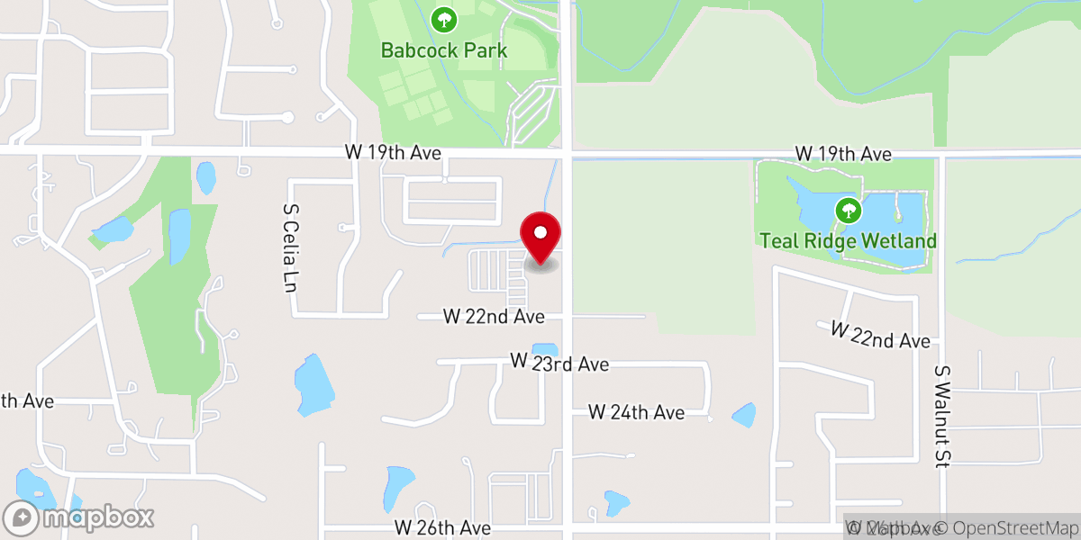 Map showing location of Countryside Church